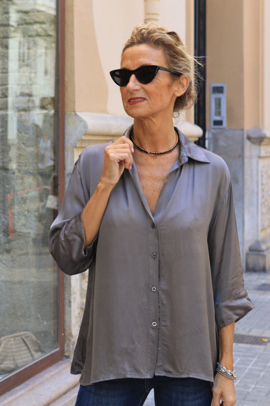 CAMISA MONACO GRIS