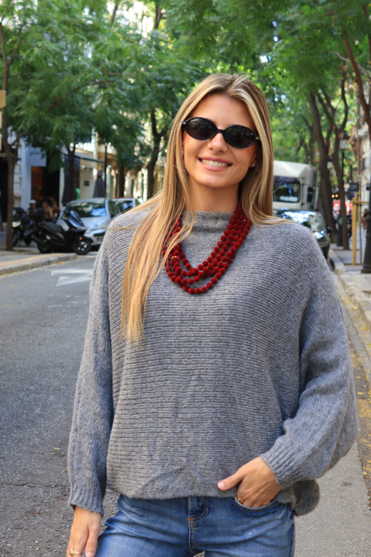 JERSEY CRUZADO GRIS