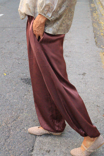 PANTALON BOMBACHO BERENJENA