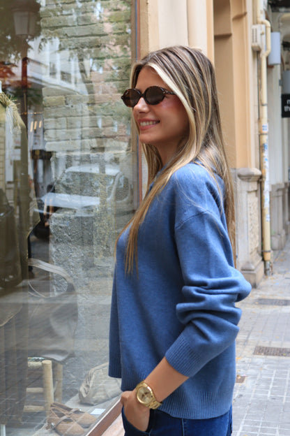 JERSEY POLERA AZUL