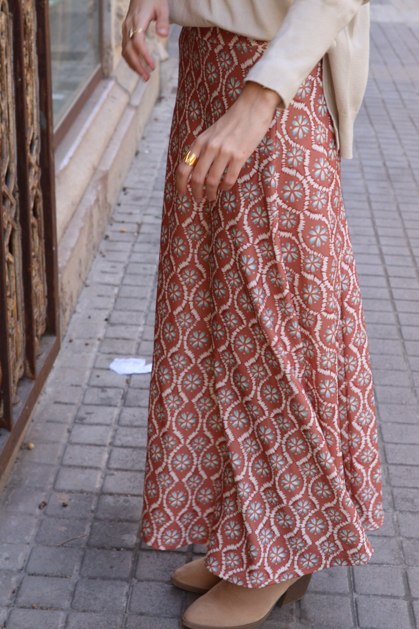 FALDA FLOR CORAL