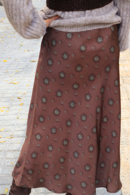 FALDA MIREIA MARRÓN