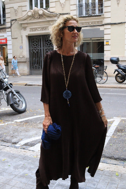 VESTIDO CARLA MARRÓN