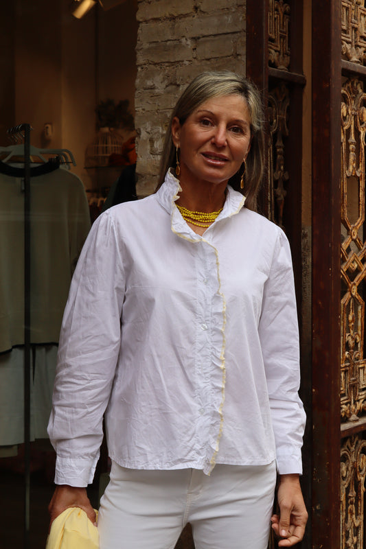 BLUSA LUCÍA LISA BLANCA