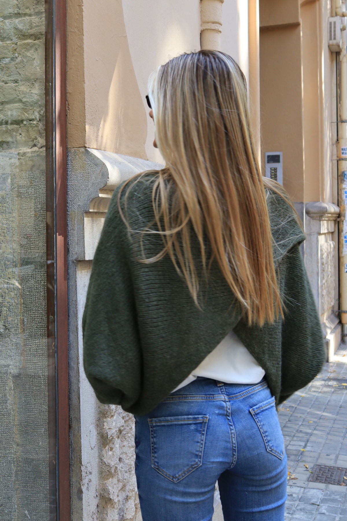 JERSEY CRUZADO VERDE OSCURO