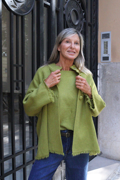CHAQUETA VICTORIA PISTACHO