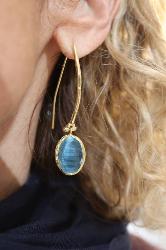 PENDIENTE BRISA AZUL PARIS