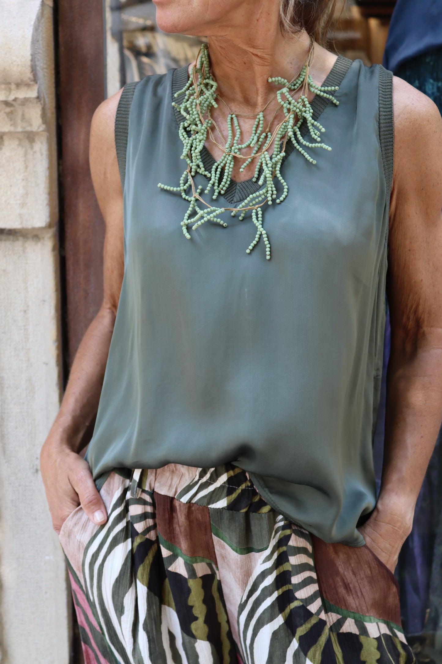 TOP RASO VERDE