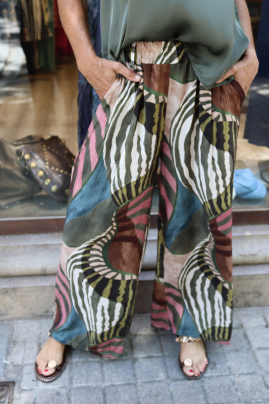 PANTALON CLAUDIA VERDE