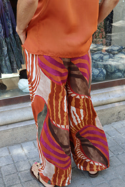 PANTALON CLAUDIA NARANJA