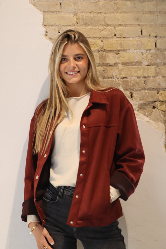 CHAQUETA ANTELINA VINO