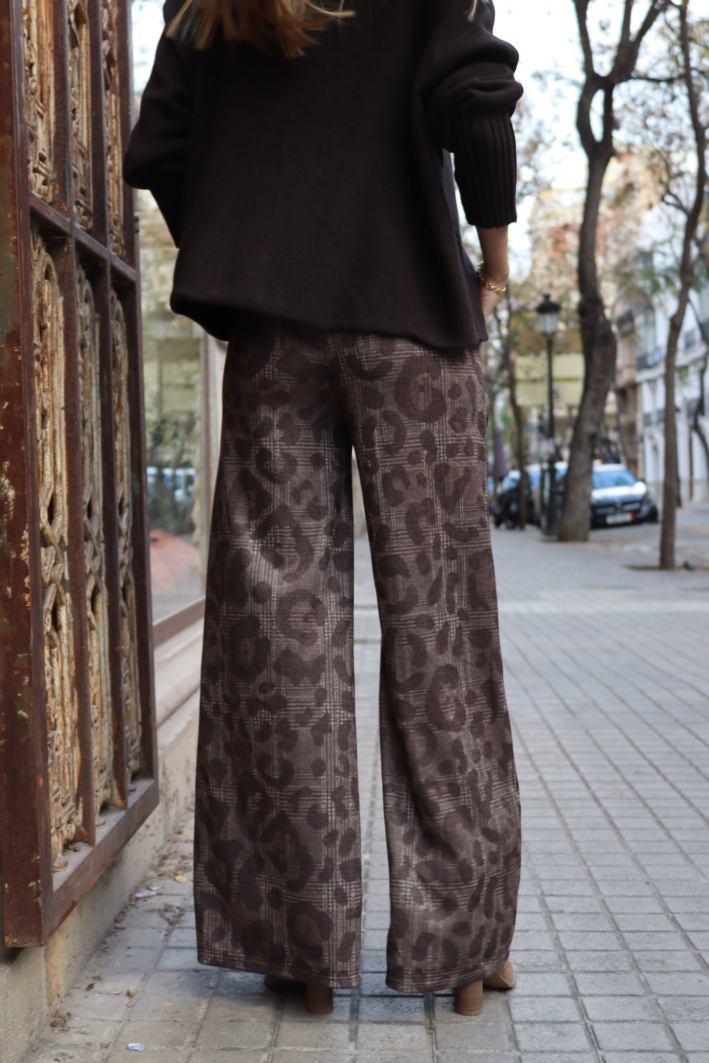 PANTALÓN ANIMAL PRINT MARRÓN