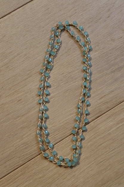 COLLAR TERESA MINI CORTO TURQUESA