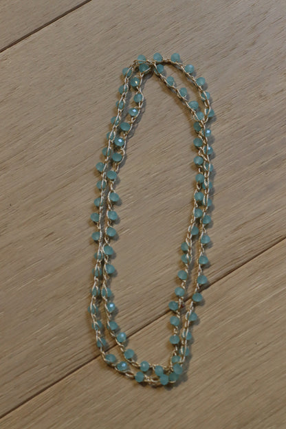 COLLAR TERESA MINI CORTO TURQUESA