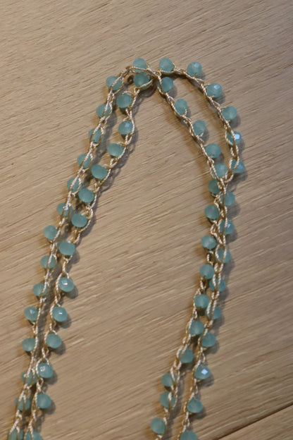 COLLAR TERESA MINI CORTO TURQUESA