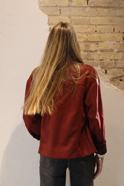 CHAQUETA ANTELINA VINO