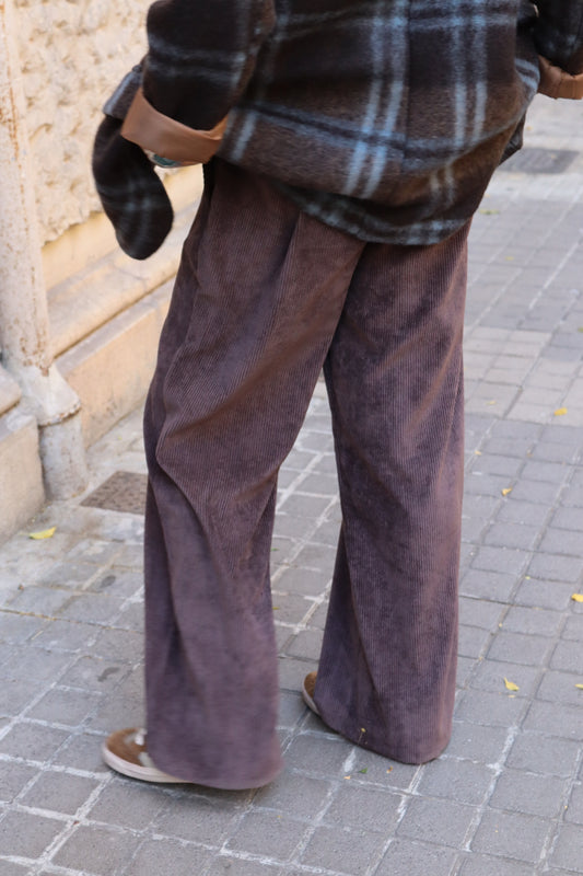 PANTALÓN PANA OLIVIA MARRÓN