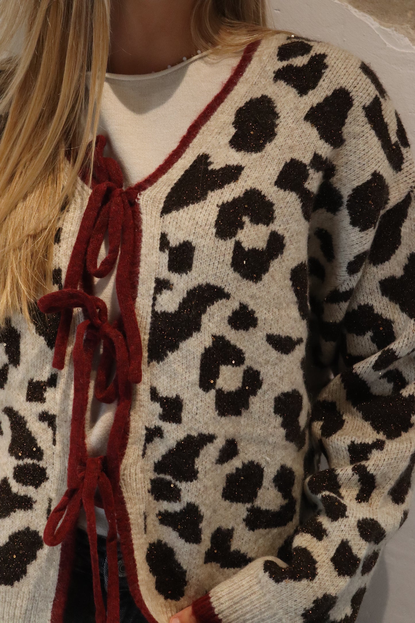 CHAQUETA ANIMAL PRINT MARRÓN