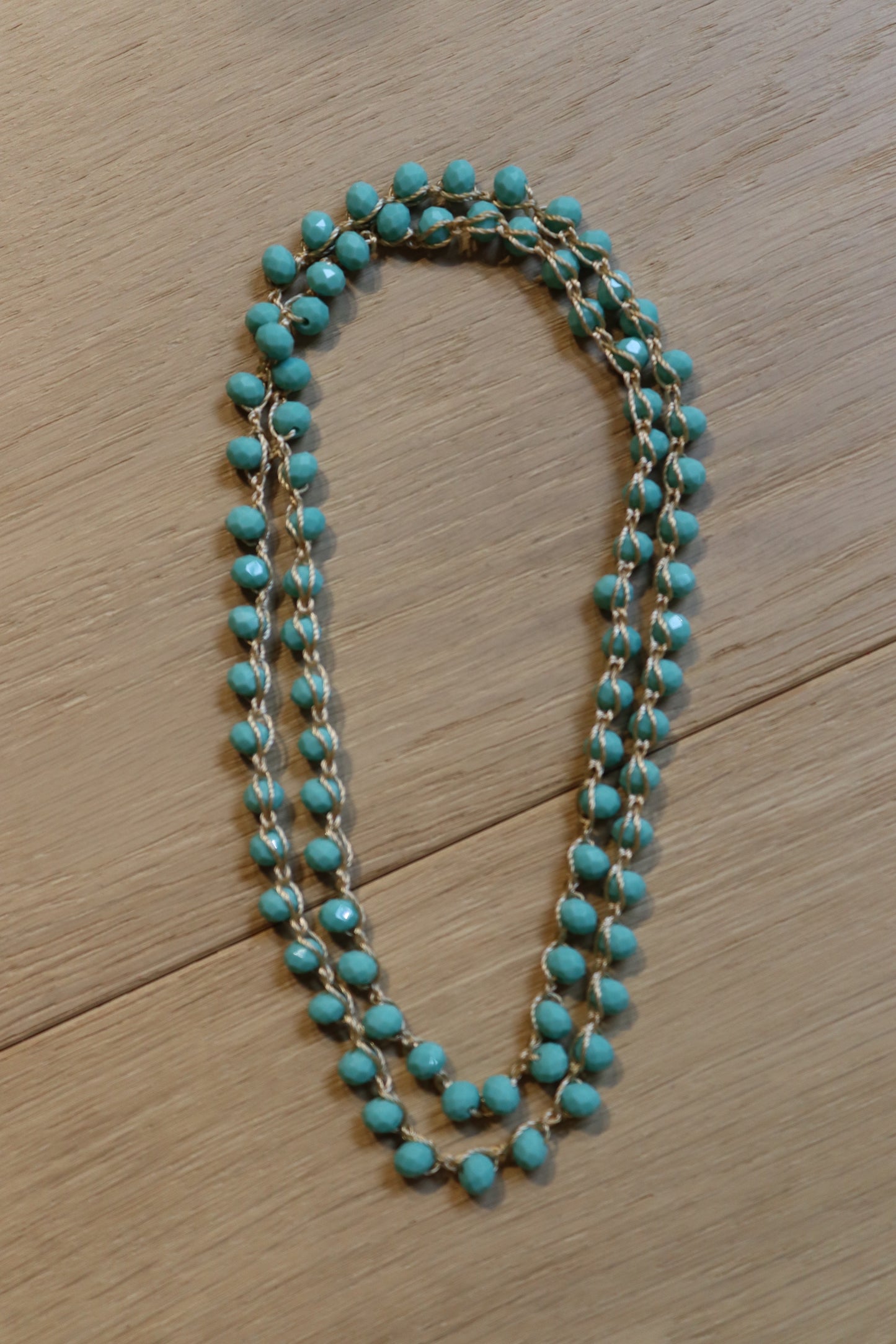 COLLAR TERESA CORTO TURQUESA