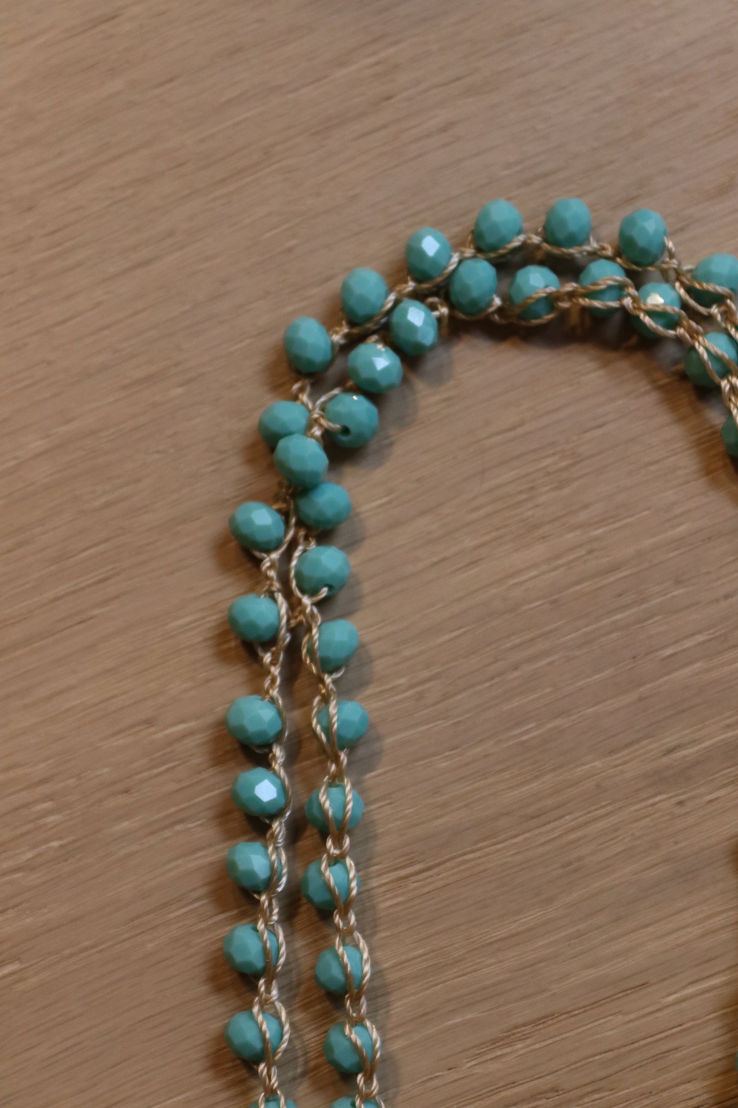 COLLAR TERESA CORTO TURQUESA