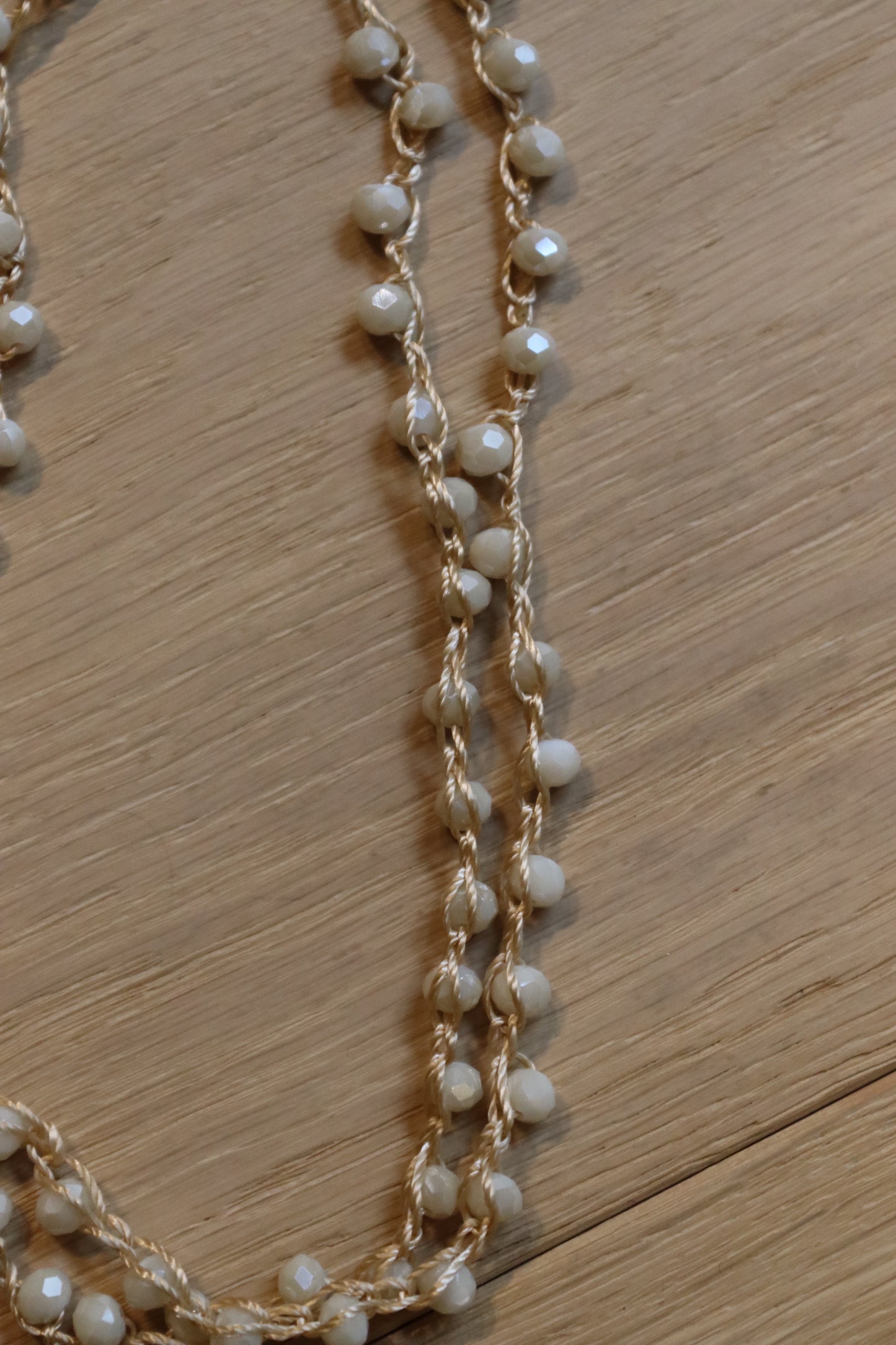 COLLAR TERESA MINI CORTO BLANCO ROTO
