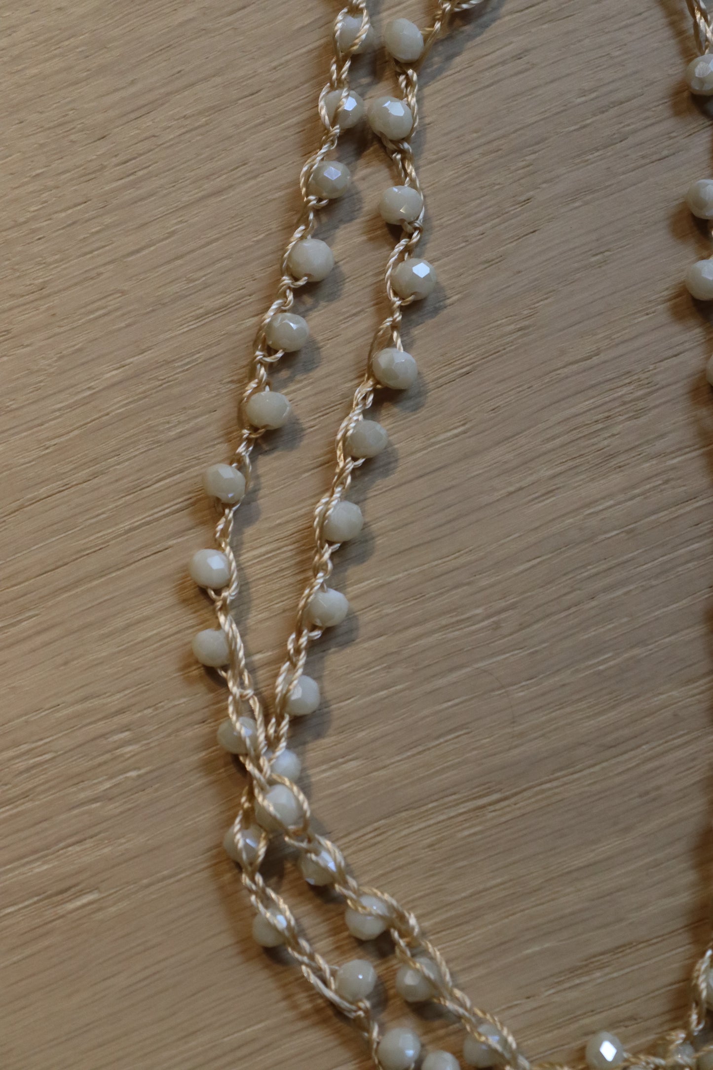 COLLAR TERESA MINI CORTO BLANCO ROTO