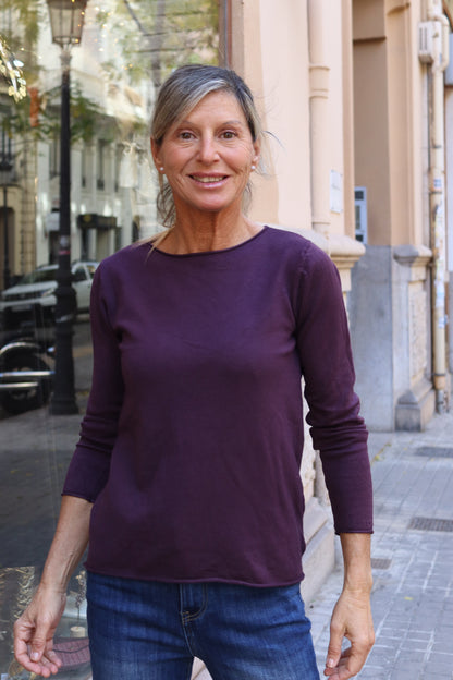 JERSEY BÁSICO BERENJENA