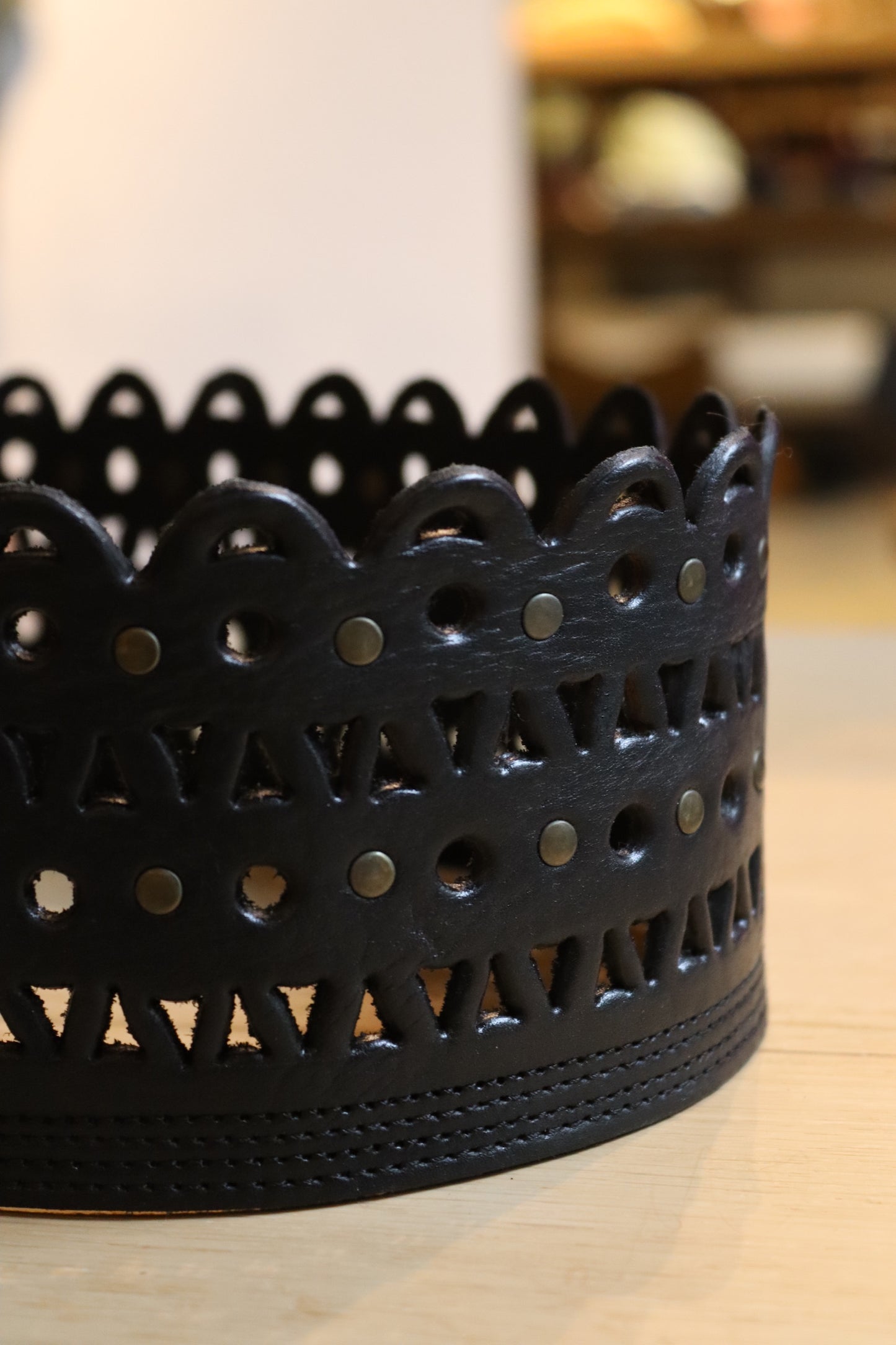 CINTURON ANCHO DOBLE HEBILLA NEGRO