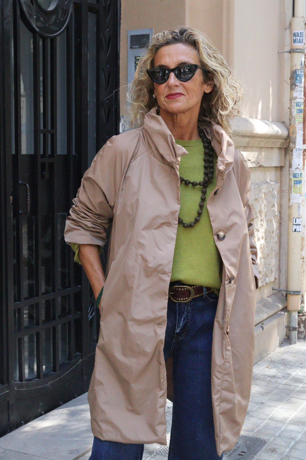 GABARDINA LARGA CAMEL