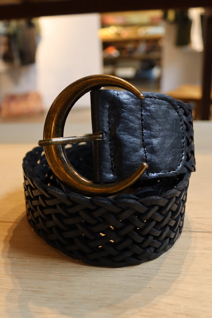 CINTURON HEBILLA LUNA NEGRO