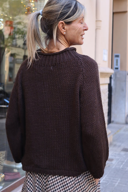 JERSEY SILVIA  CHOCOLATE