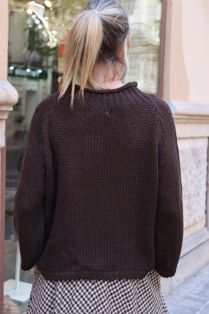 JERSEY SILVIA  CHOCOLATE