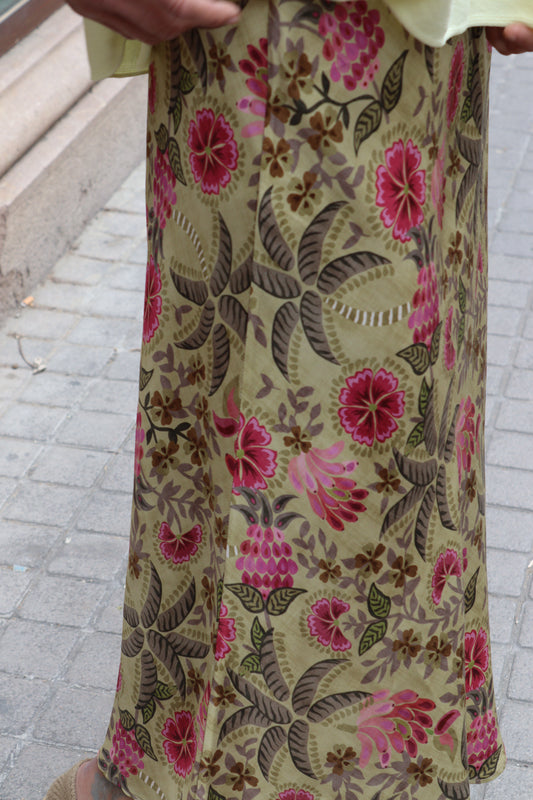 FALDA PALMERAS PISTACHO