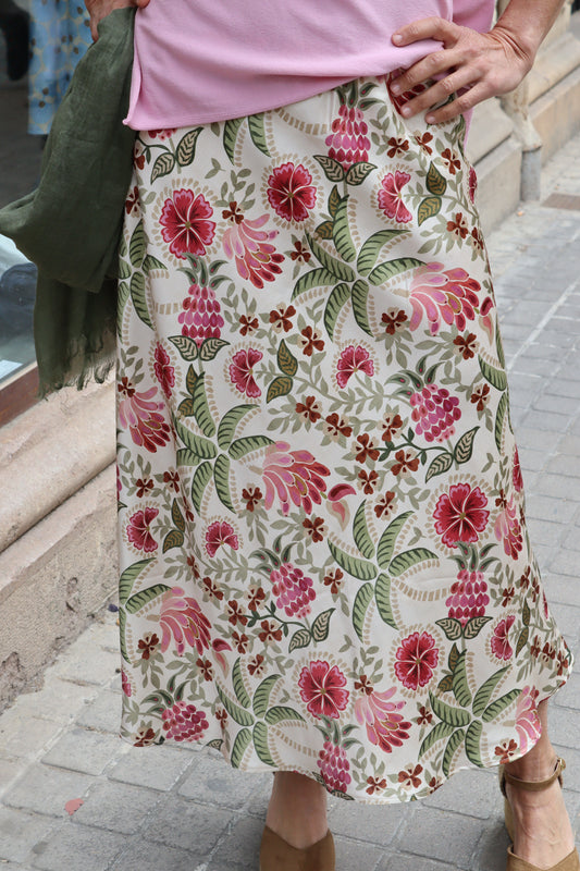 FALDA PALMERAS BLANCA