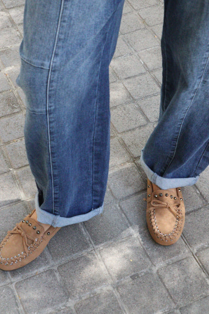 MOCASIN TACHAS CAMEL