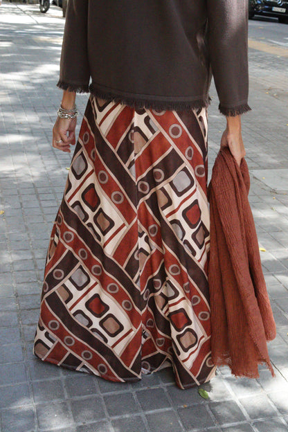 FALDA CAROLA TEJA