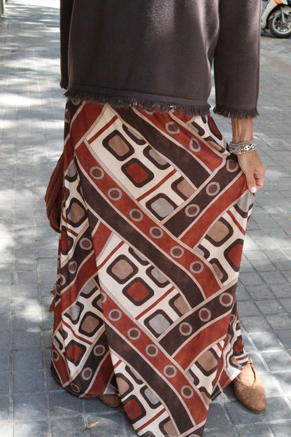 FALDA CAROLA TEJA