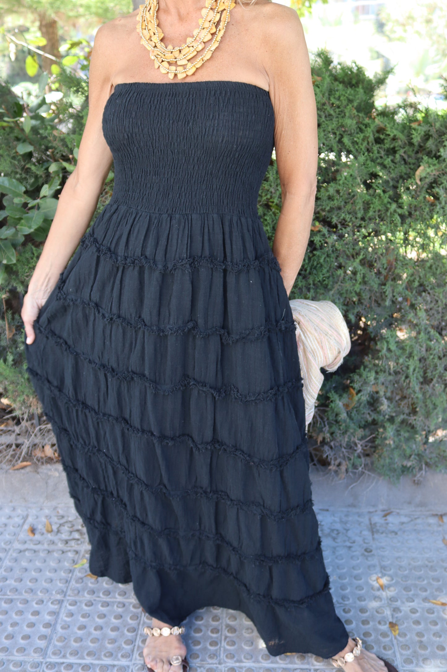 VESTIDO INDIA NEGRO
