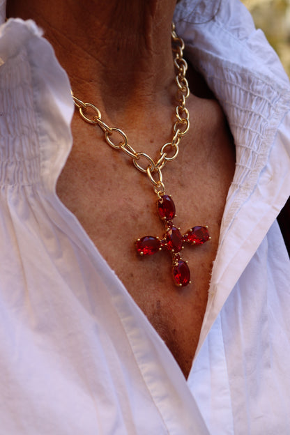 GARGANTILLA CRUZ ROJA