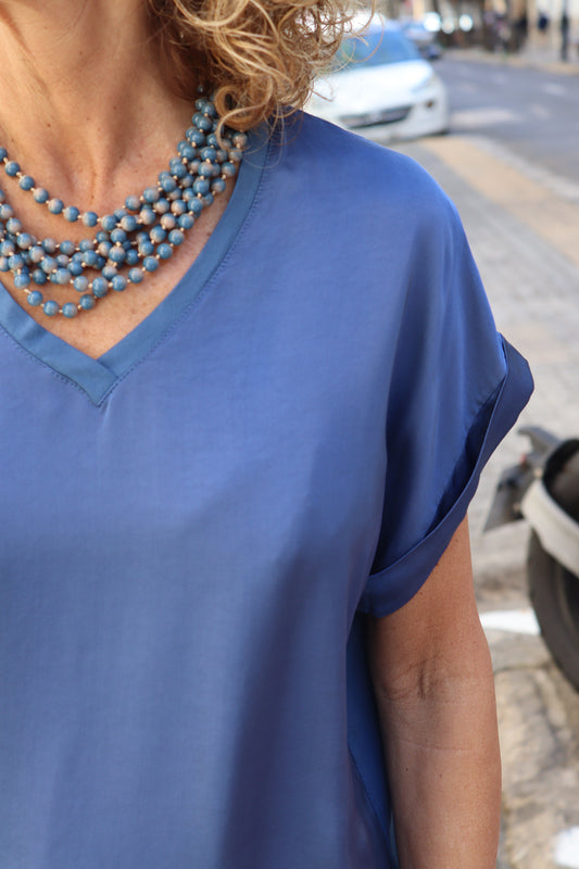 CAMISETA LU AZUL