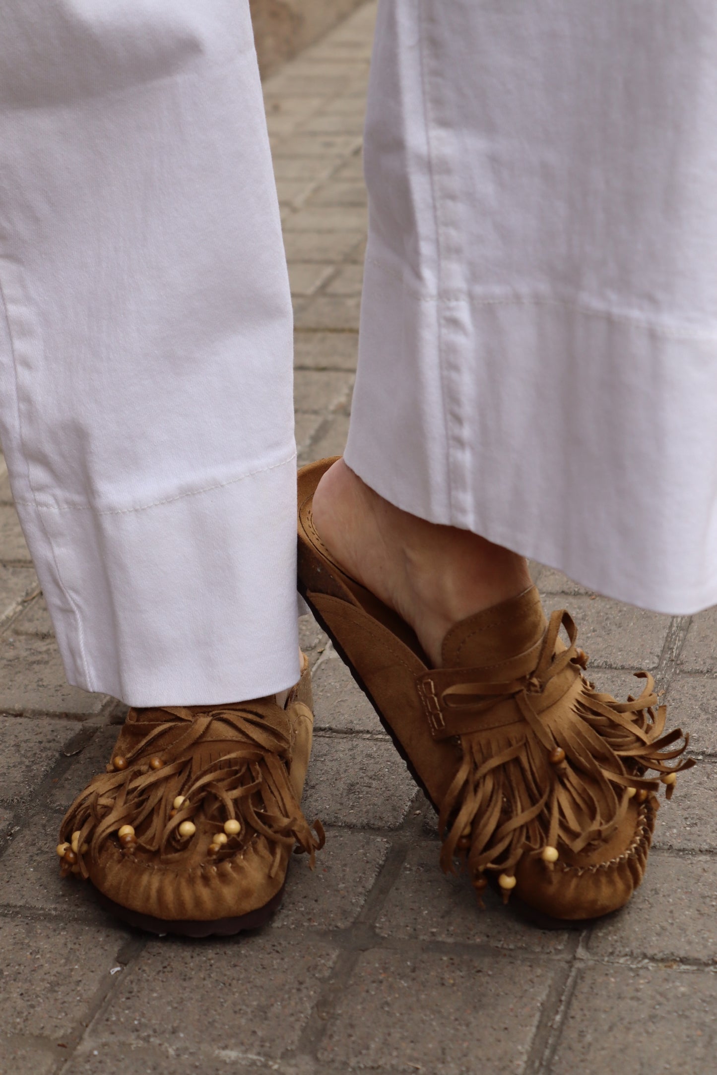 MULES FLECOS ZOE CAMEL