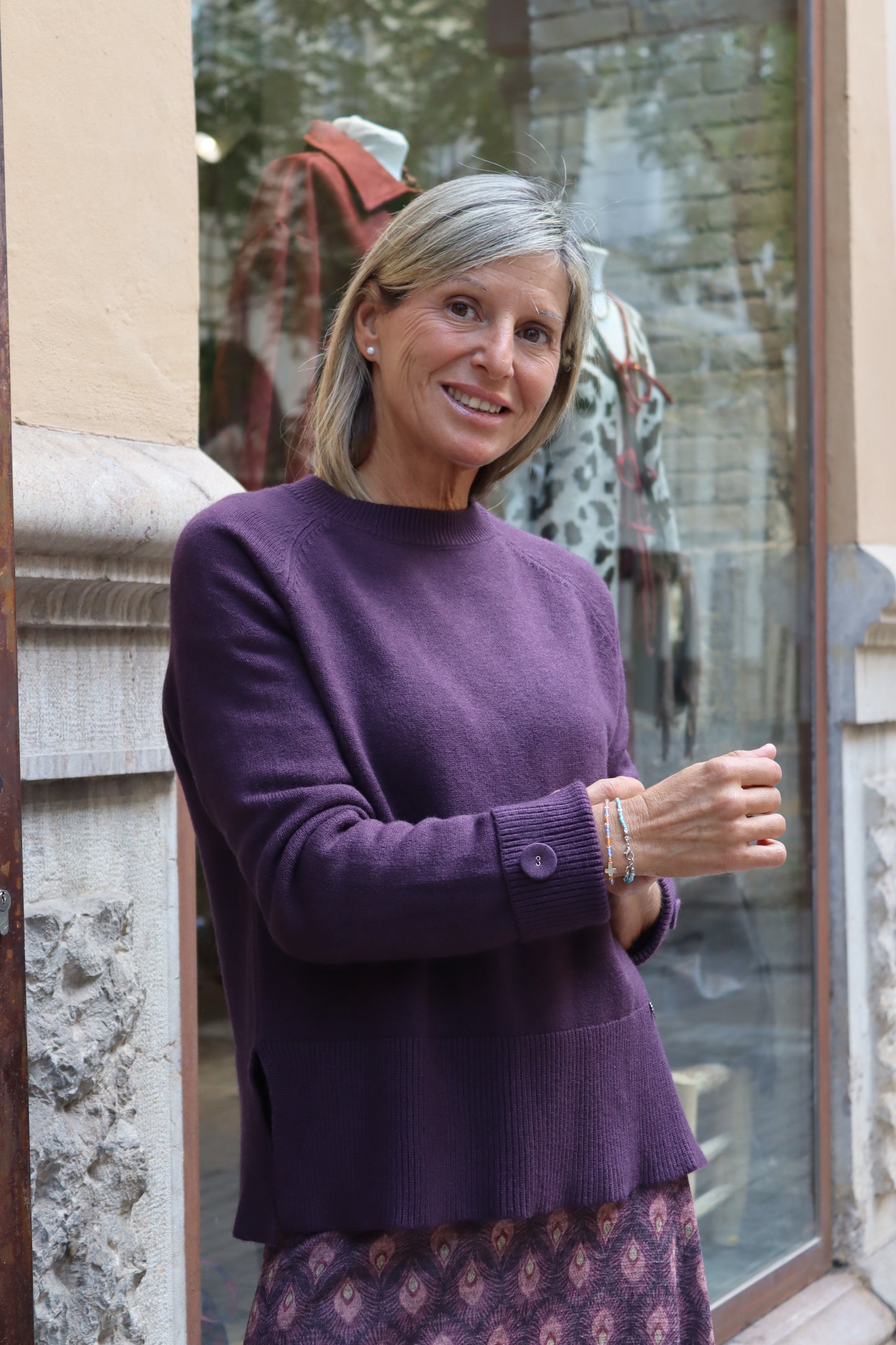 JERSEY BOTÓN BERENJENA