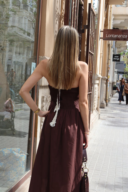 VESTIDO CAROLA MARRÓN