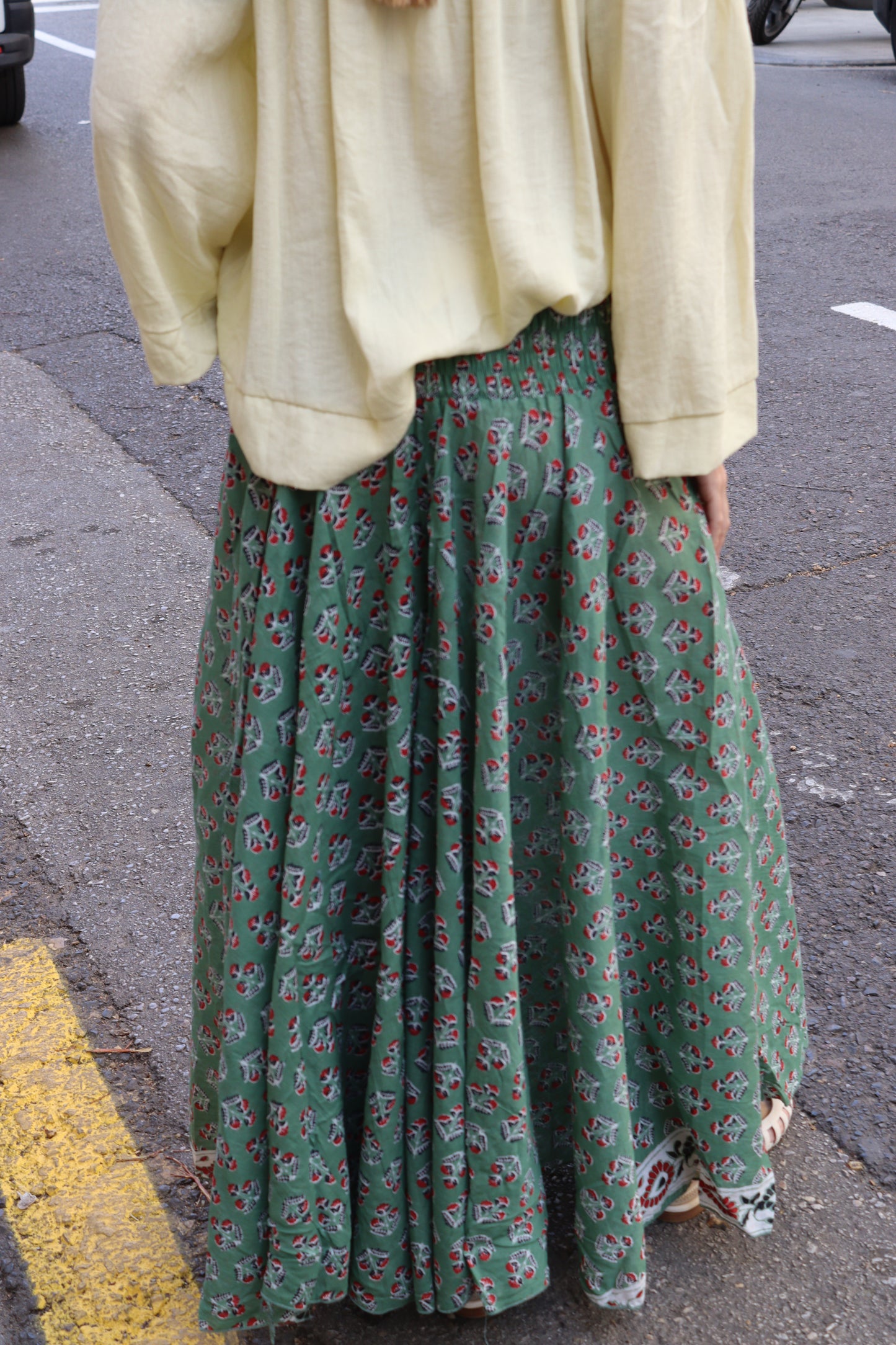 FALDA PANTALÓN ESTAMPADA VERDE