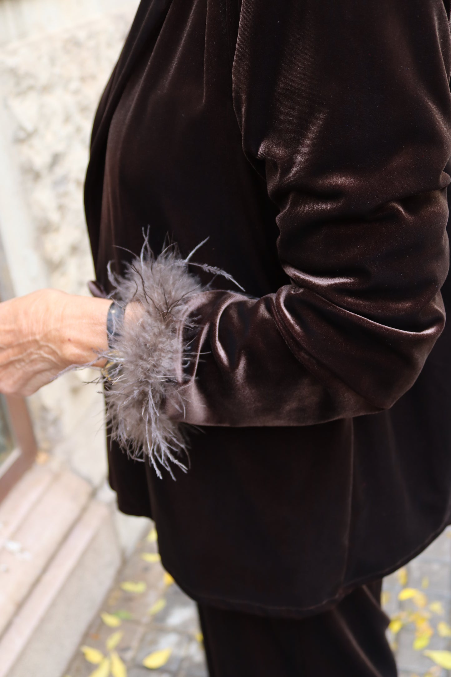 BLAZER TERCIOPELO MARRÓN