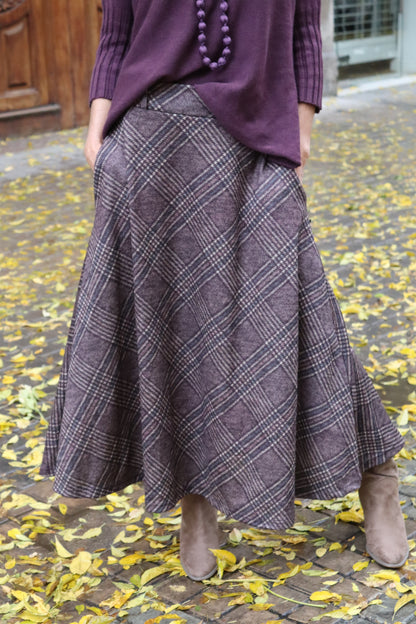 FALDA CASILDA BERENJENA