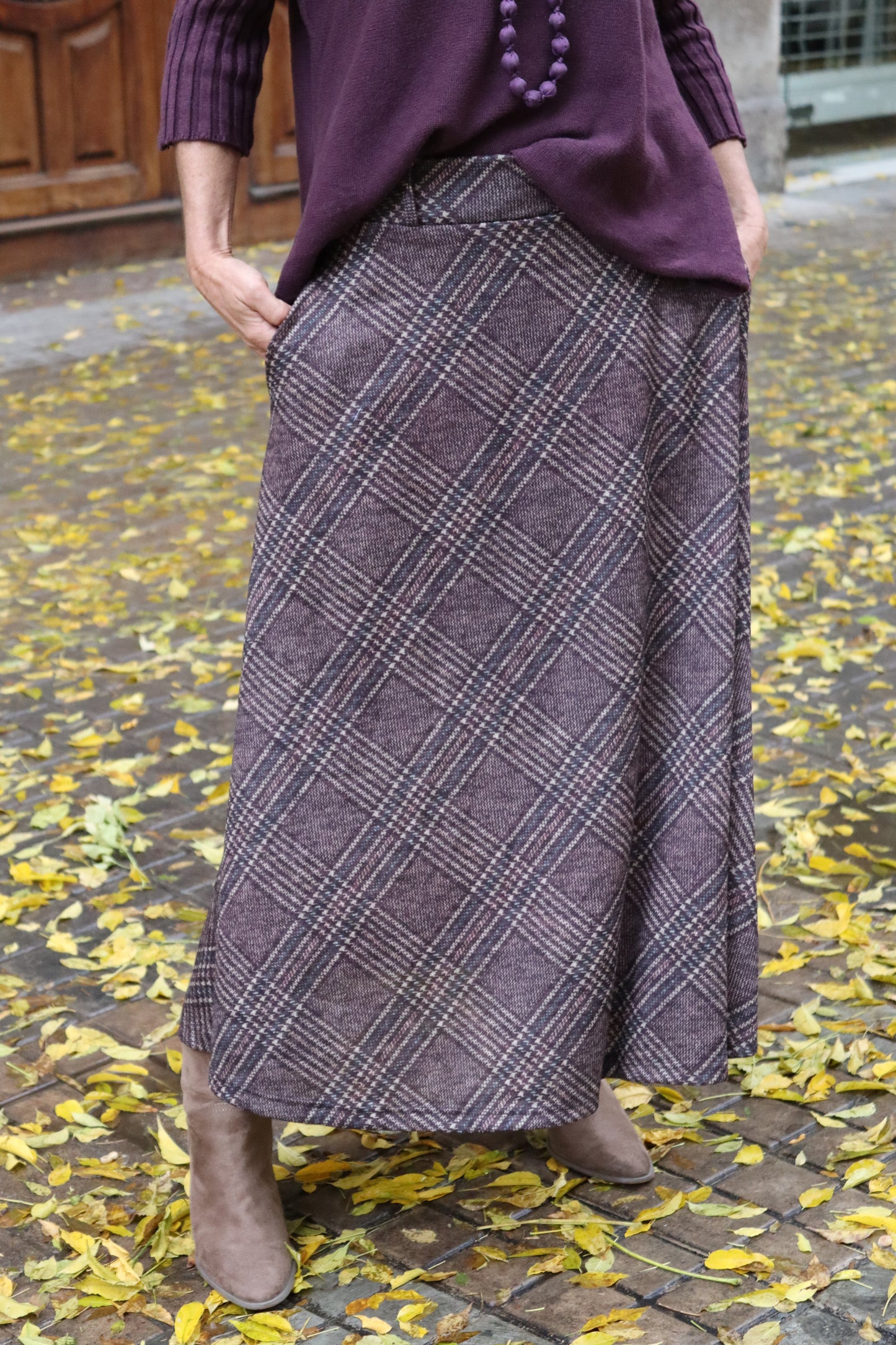 FALDA CASILDA BERENJENA