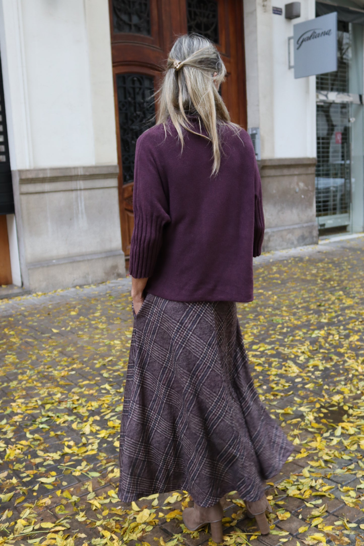 FALDA CASILDA BERENJENA