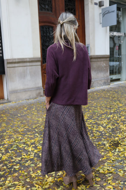 FALDA CASILDA BERENJENA