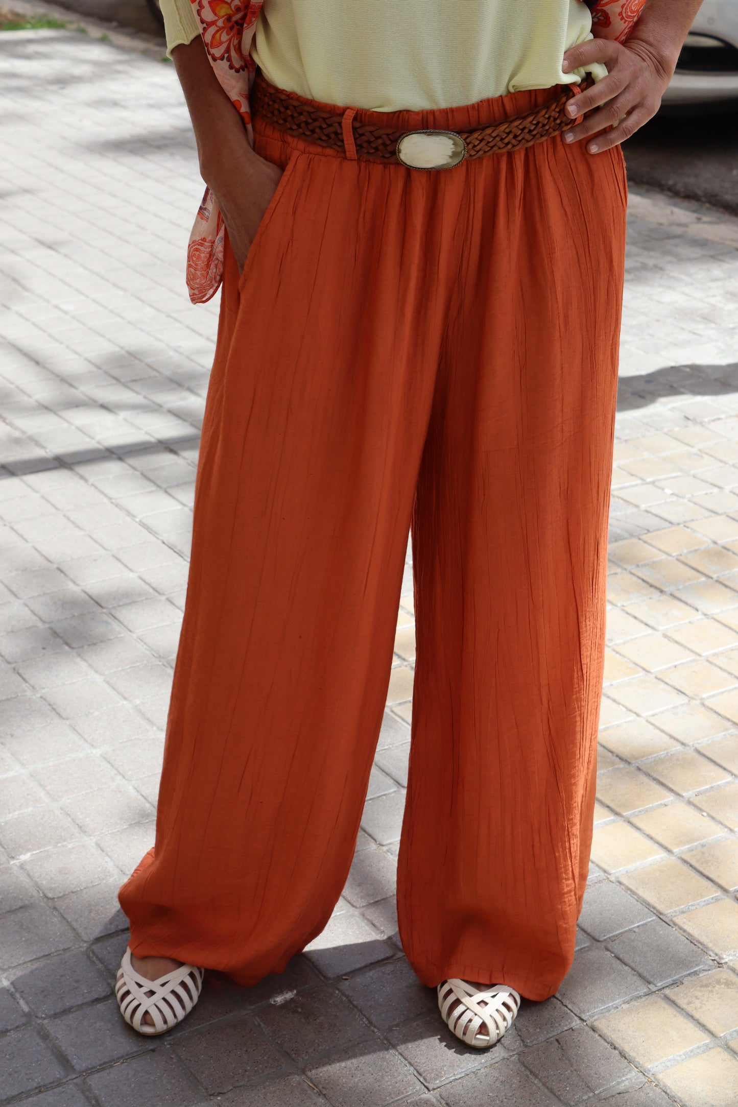 PANTALÓN GABRIELA TEJA